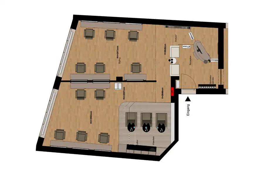 Skandinavisches Salon Design